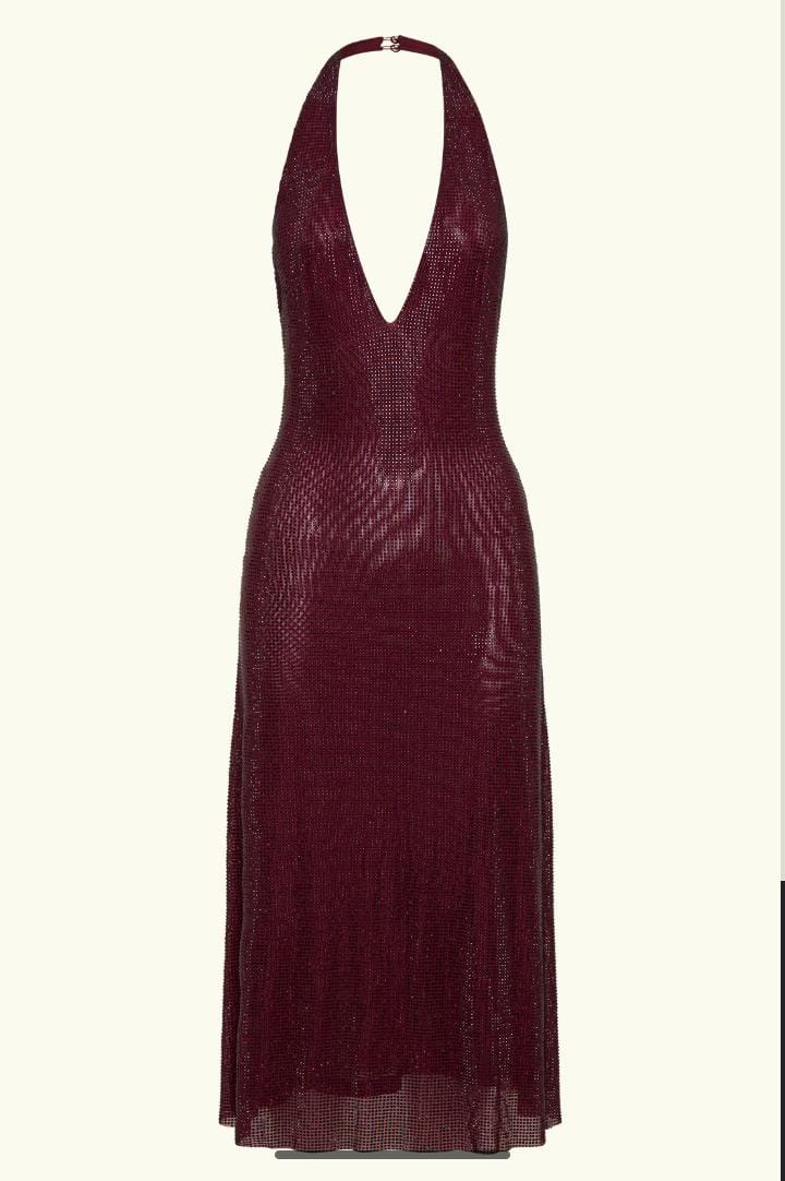 Mahogany Muse Midi Dress
