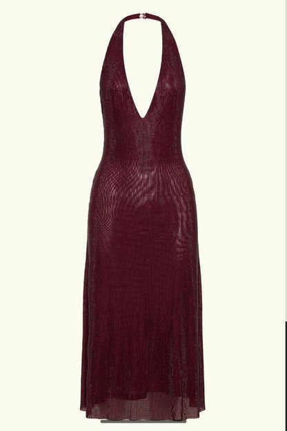 Mahogany Muse Midi Dress