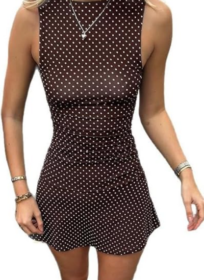 Midnight Dots Mini Dress