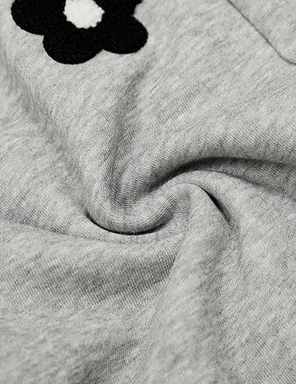 Aelfric Eden Baggy Wide Leg Sweatpants Flower Embroidery Casual Y2K Elastic Drawstring Lantern Barrel Lounge Trouser Pants