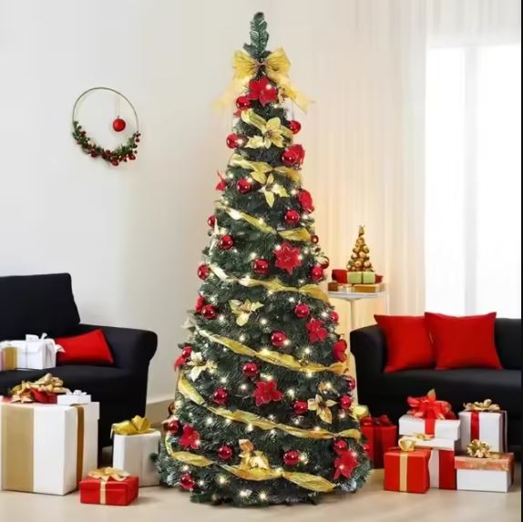 Foldable Pop Up Decorated Christmas Tree