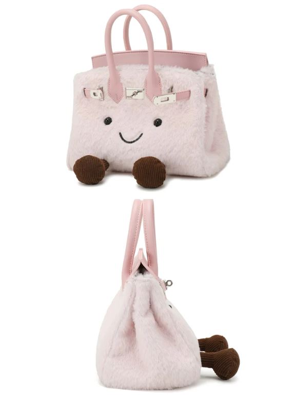 Jellycat Plush Fluffy Birkin Handbag