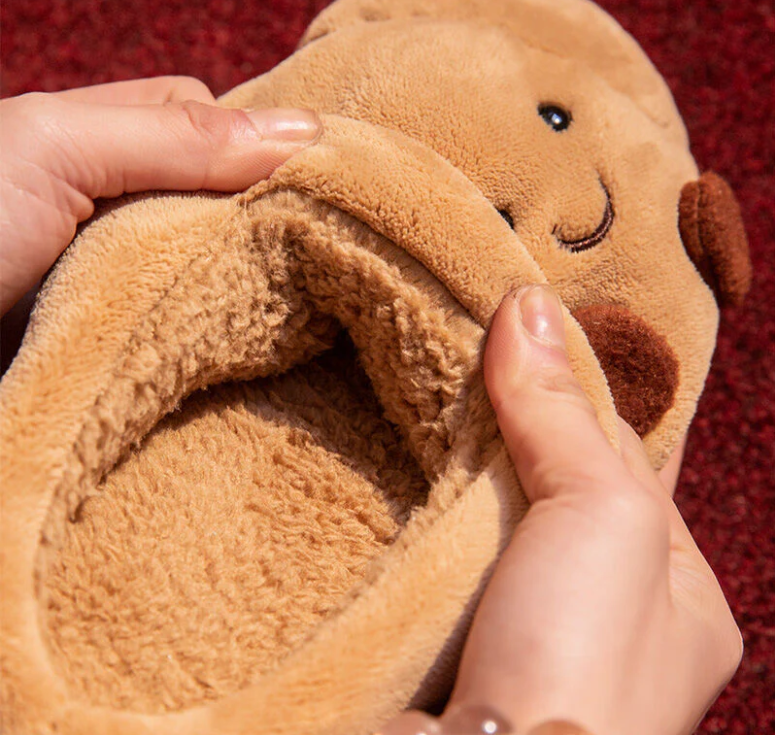 Jellycat Croissant Fluffy Slippers