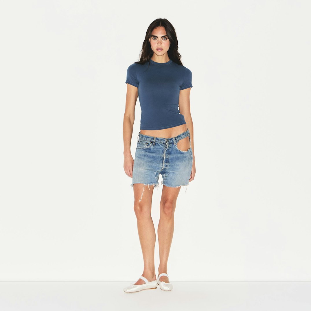SKIMS Cotton Jersey Crewneck T-Shirt