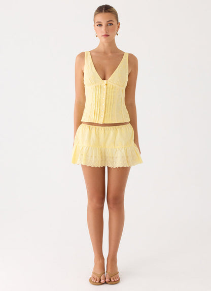 Aberley Top - Skort - Yellow