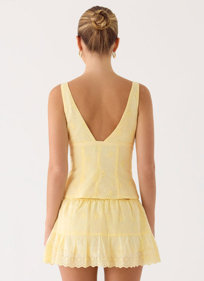 Aberley Top - Skort - Yellow