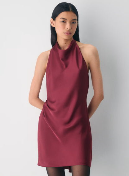 Babaton Mini Dress in Red  Side View