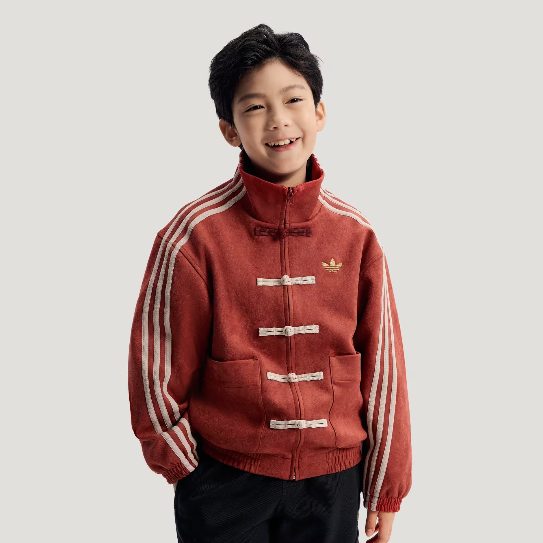 adidas junior kids chinese knit jacket boys
