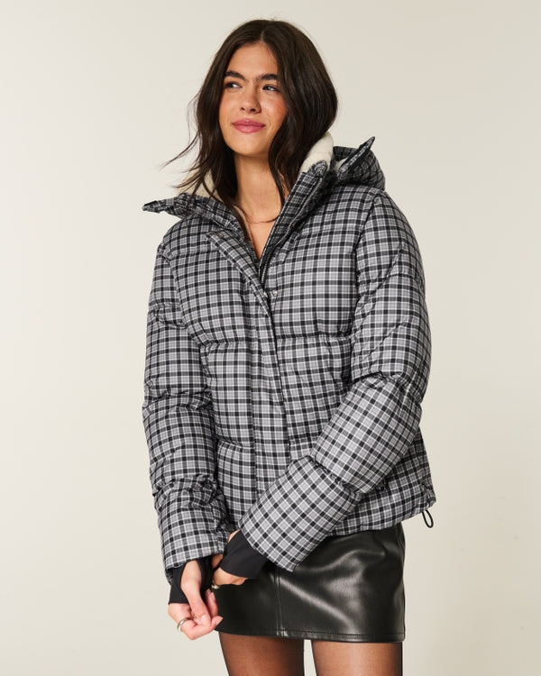 Faux Fur-Lined All-Weather Puffer Jacket