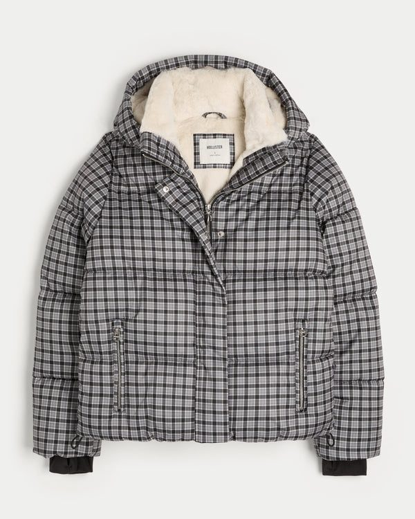 Faux Fur-Lined All-Weather Puffer Jacket