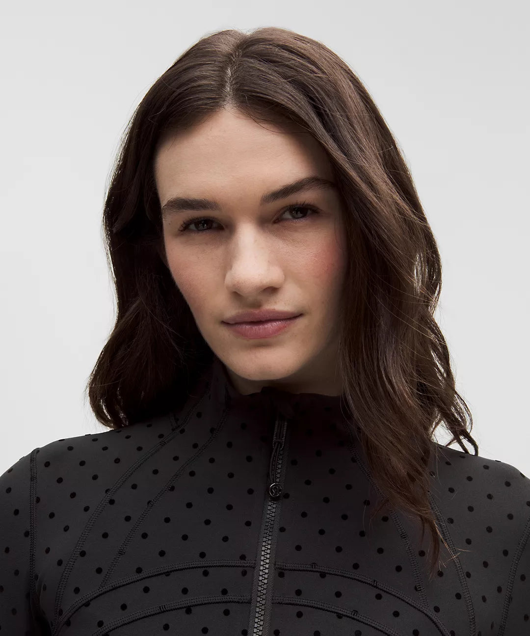 Polka Texture Flocked Jacket