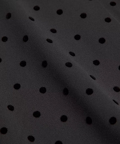 Polka Texture Flocked Jacket