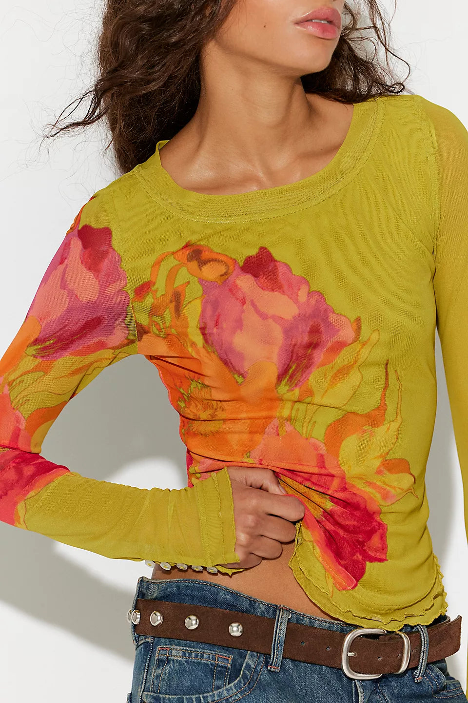 Lilly Printed Long Sleeve Top