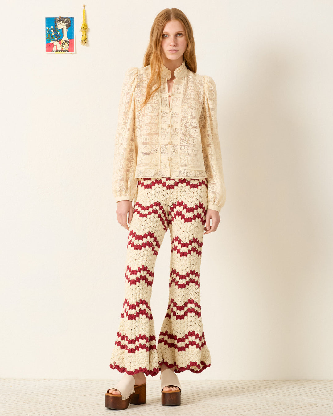 Artemis Alabaster Lace Shirt