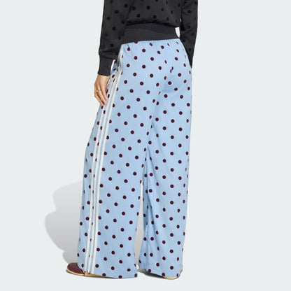 SATIN POLKA DOTS WIDE LEG PANT &  TT TRACK TOP