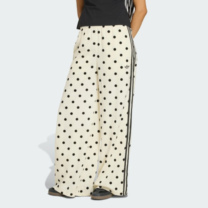 SATIN POLKA DOTS WIDE LEG PANT &  TT TRACK TOP