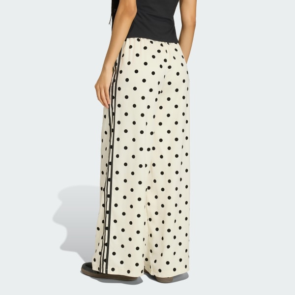 SATIN POLKA DOTS WIDE LEG PANT &  TT TRACK TOP