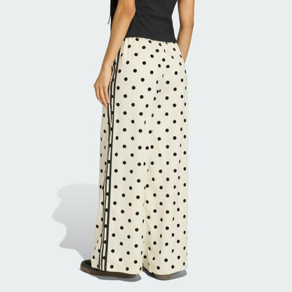 SATIN POLKA DOTS WIDE LEG PANT &  TT TRACK TOP