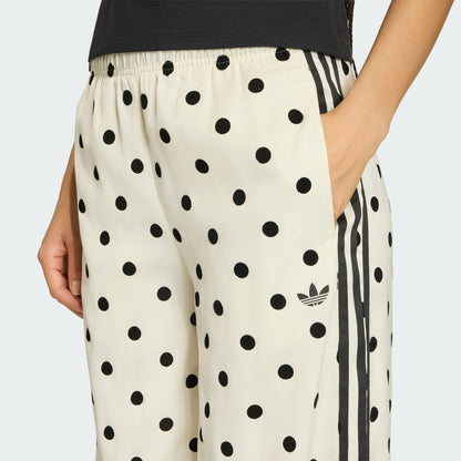 SATIN POLKA DOTS WIDE LEG PANT &  TT TRACK TOP