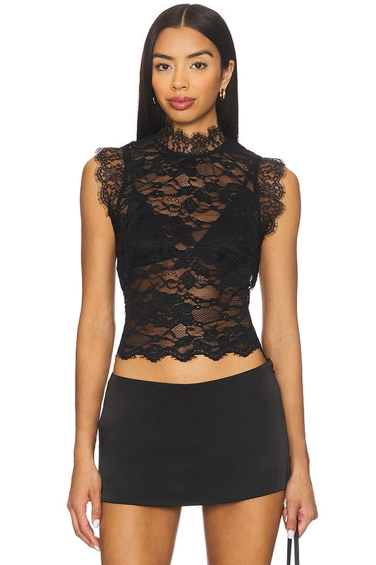 Superdown Laura Lace Top