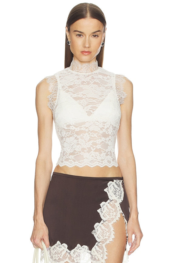 Superdown Laura Lace Top