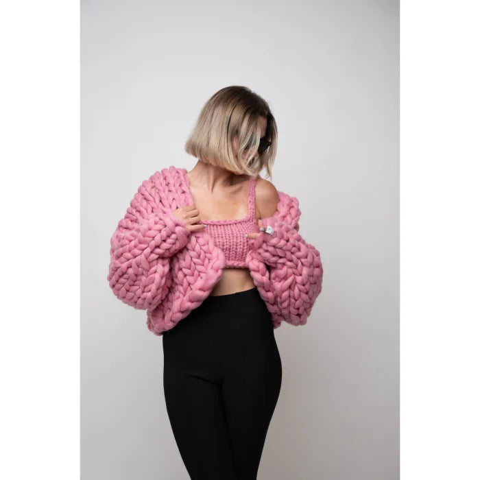 Monochrome Chunky Cardigan