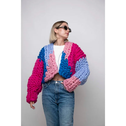 Monochrome Chunky Cardigan