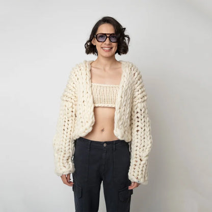 Monochrome Chunky Cardigan