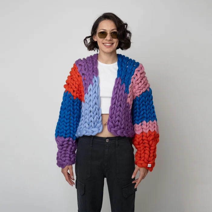 Monochrome Chunky Cardigan