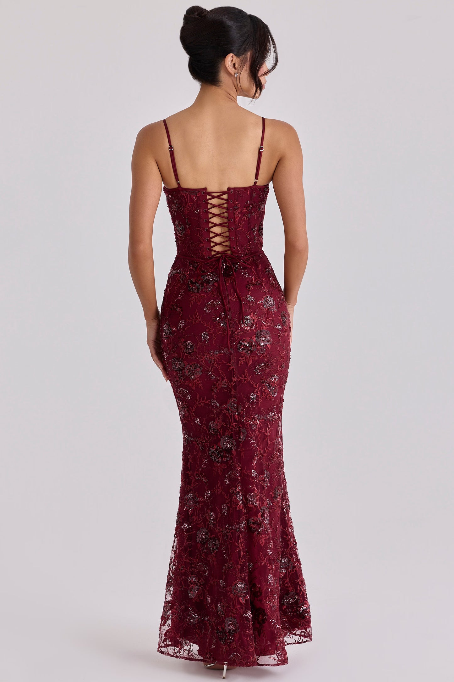 Naima Hand-Beaded Embellished Corset Maxi Dress
