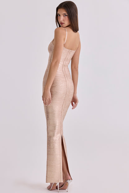 Champagne Bandage Maxi Dress - Limited Edition